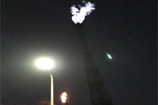 【山东】1套高炉煤气放散塔点火系统点火成功！